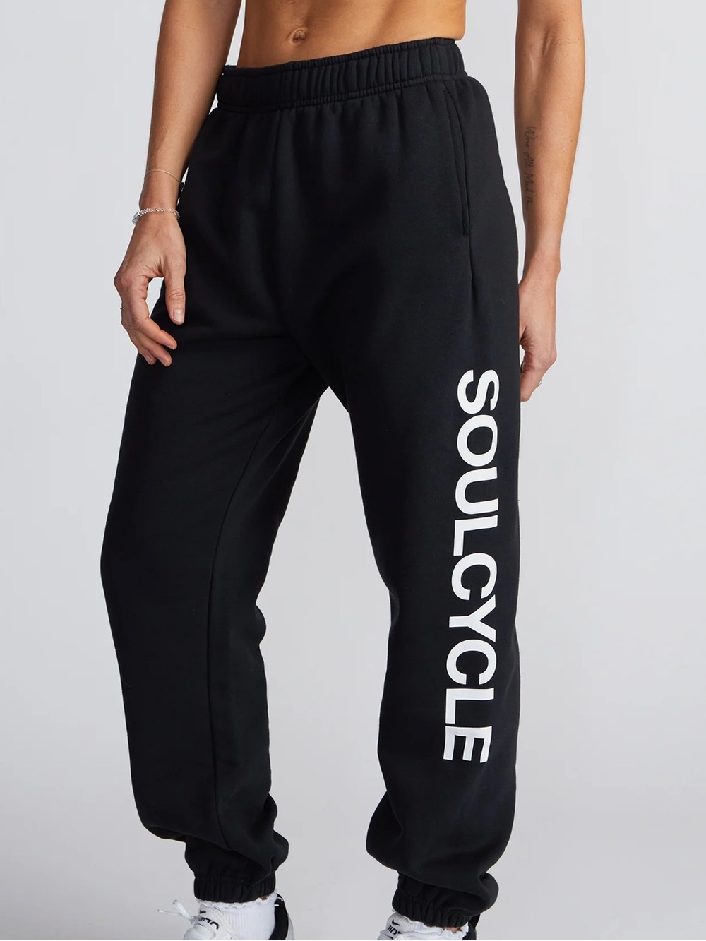 lululemon Black Scuba Joggers with Spellout Logo